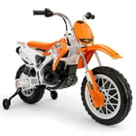 Elektrisk skoter för barn INJUSA Cross KTM SX Orange 12V - Uppladdningsbart batteri - Utomhusbruk