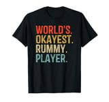 Rummy Funny Rummy Players Lucky Rummy Card Game Vintage T-Shirt