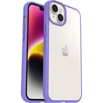 Otterbox Sleek Série Coque pour iPhone 14 Plus, Antichoc, Anti-Chute, Ultra-Mince, Protection Fine, testé Selon Les Normes Militaires, Antimicrobien, Transparent/Violet, Livré sans Emballage