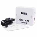 Mini HDTV HDMI2HDMI 1080P Decoder Converter HD HDMI to HDMI 1.3 Audio Converter