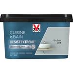 V33 - Peinture multi-supports monocouche Cuisine & Bain Resist'Extrême® Gris Galet satin 2L