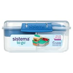 Sistema Bento Box TO GO | Lunch Box with Yoghurt/Fruit Pot | 1.25 L Square | |