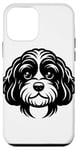 Coque pour iPhone 12 mini Cavapoo Chien Lover Cute Puppy Face Design pour les propriétaires d'animaux