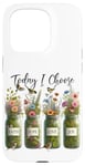 Coque pour iPhone 15 Pro Mason Jars Floral Choisissez Faith Hope Love Joy Flower