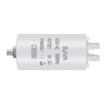 CBB60 Condensateur de Démarrage, 8¿F Condensateur, 450V Condensateur Moteur Connecteur 50/60Hz pour Pompe Piscine Climatiseur Moteurs et Ventilateur 95 x35 mm.[G497]