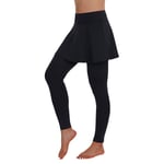 Kjol-leggings för kvinnor, yogaleggings med kjol XL