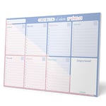 Grupo Erik Amelie Spanish Weekly Planner A4 | Spanish Calendar | Family Calendar | 54 Tear Off Pages | Desk Calendar | Organiser Planner | Spanish Gifts | Friends Gifts