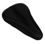 Xirfuni Lightweight Bike Seat Cushion, Wear-Resistent Gel Bike Seat Cover, Black Silica Gel Cycling Lovers for Stationary Bikes Cycling(Straight groove)