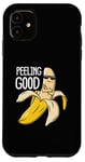 Coque pour iPhone 11 Jeu de mots amusant à la banane Peeling Good