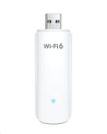 Clé WiFi 6 USB Puissante AX1800 Mbps 5GHz 1201Mbps + 2.4GHz 574Mbps 802.11 Ax