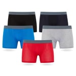 FM London Boxers (lot de 5) pour homme avec technologie de protection contre les odeurs HyFresh - Sous-vêtements respirants pour hommes adaptés à toutes les occasions