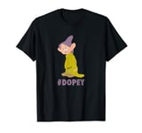 Disney Snow White Dopey Hashtag Portrait T-Shirt