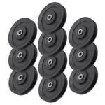 DAUERHAFT Gym Pulley Long Service Life 10pcs 115mm Easy to Use,Necessary Fitness Equipment Accessories,for Health Club,Family Fitness,Business or Private Use