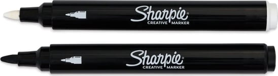 Sharpie Creative Akryl Marker | Sort/hvid | 2 stk