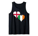 Irish English Get Flags in Vintage Style for St Patricks Day Tank Top