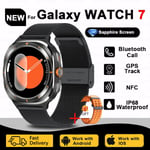 Samsung Galaxy Watch 7 Ultra Uusi Gps Track Smart Watch Miesten Amoled Aina Näyttö Kello Bt Talk Nfc Urheilu Älykellot Naiset_Orange mesh belt_Galaxy Watch 7 Ultra