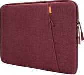 Housse Ordinateur Portable Pour 13,3 Pouces Macbook Air/Pro, 14 Pouces Macbook Pro M4/M3/M2/M1 2021-2024, 13-13,6 Pouces Notebook, Étanche Antichoc Pochette Sacoche Avec Poche (Rouge)