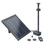 Set pompe solaire 250 l/h Pontec 43324 avec éclairage, avec accumulateur de batterie