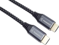 Premiumcord-Kabel Hdmi 2.1 Höghastighetskabel + Ethernet-Kabel 8K@60Hz, Guldpläterade Kontakter, 1M