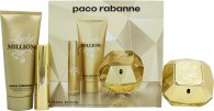 Paco Rabanne Lady Million Gift Set 80ml EDP + 10ml EDP + 100ml Body Lotion