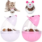 SHINING HOUSE Boule de Nourriture pour Chat et Souris Mangeoire Interactive pour Chat Distributeur de Nourriture Lente, Tumbler Nourriture pour Chien