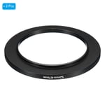 52mm-67mm Metal Step Up Ring, 2 Pcs Camera Lens Filter Adapter Ring Black