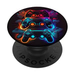 Gamer Esthétique Graphique Jeux Vidéo Adolescents PopSockets PopGrip Adhésif