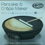 New Quest Pancake&Crepe Maker 1000W Adjustable Temperature Accessories Included!