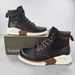 Timberland Mens Boots 9 UK Brown M.T.C.R Leather Full Grain 6 Inch A286R