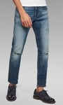 JEANS G-STAR HOMME 3301 SLIM C  (kir stretch-faded ripped atlas)  SIZE W33 L32