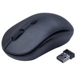 DACOMEX M220W Mini souris optique sans fil nano USB noire