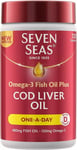 Seven Seas Omega-3 Fish Oil Plus Cod Liver Oil One-a-Day - 120 Capsules