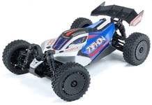 ARRMA 1/18 Typhon GROM 4wd Smart RTR w/Lipo Batt/USB Chg Blue/Silv C-ARA2106T1