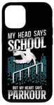 iPhone 12/12 Pro Parkour Free Running Traceur School Vintage My Head Says Case