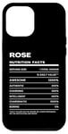 Coque pour iPhone 12 Pro Max Rose Valeur Nutritive Nom Drôle