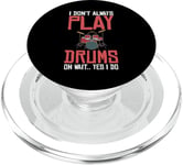 Drums Instrument Funny Playing Musical Leçon PopSockets PopGrip pour MagSafe