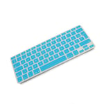 System-S Silicone Keyboard Cover AZERTY French Keyboard Cover for MacBook Pro 13 Inch 15 Inch 17 Inch iMac MacBook Air 13 Inch Turquoise