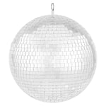 VEVOR Boule disco miroir 295 mm, boule à facette miroir avec anneau de suspension, décorations de fête de boule disco éclair, pour DJ Club, scène, mariage, anniversaire, Noël, célébration du Nouvel An