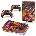 Autocollant Stickers de Protection pour Console Sony PS5 Edition Standard - - Fortnite (TN-PS5Disk-4299)