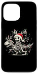 Coque pour iPhone 13 Pro Max Skeleton Riding Dinosaur T rex Funny Kids Boys Christmas