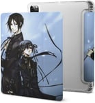 Black Butler Sebastian Michaelis Étui Pour Ipad Pro 2021 Avec Plumier, Résistant Aux Chocs, Veille/Réveil Automatique, Housse De Protection Transparente Pour Tablette 11 Pouces