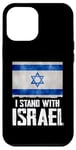 Coque pour iPhone 12 Pro Max I Stand With Israel Tee Cadeau juif Drapeau israélien