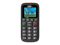 Maxcom Mm428, Bär, Dubbla Sim-Kort, 4,57 Cm (1.8"), Bluetooth, 800 Mah, Svart, Röd