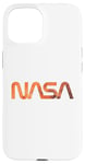 Coque pour iPhone 15 Logo rétro de la NASA Mars Worm Patch Space Exploration Graphic