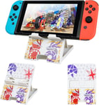 Support Compatible Avec Switch/Switch Oled/Switch Lite,Pliable Support Switch Compact Design Réglable Support De Jeu Pour Switch Console-Rouge Violet