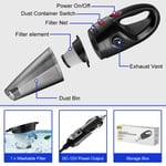 Handheld Car Vacuum Cleaner 4000Pa High Power Strong Suction Corded Wet/ Dry Use