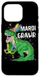 Coque pour iPhone 16 Pro Mardi Grawr Costume de dinosaure T-Rex