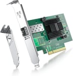 Carte réseau 10 GB, 1 Port SFP+, Carte réseau 10GbE par Rapport à l¿Intel X520-DA1, Prise en Charge de Windows Server/Windows/Linux/VMware(ne Prend Pas en Charge Mac OS)