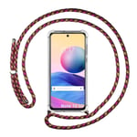 Coque Pendentif Transparent pour Xiaomi Redmi Note 10 5G / Petit M3 Pro Rose