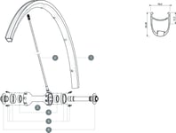 Mavic A7199710 KIT FRONT RIM R-SYS SLR 2015